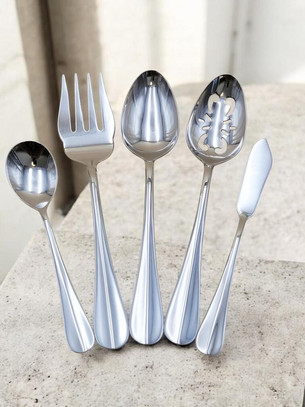 International Stainless SIMPLICITY 5 Serving pieces NEW